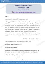 Đề thi giữa kì 2 Văn 8 - Đề số 3